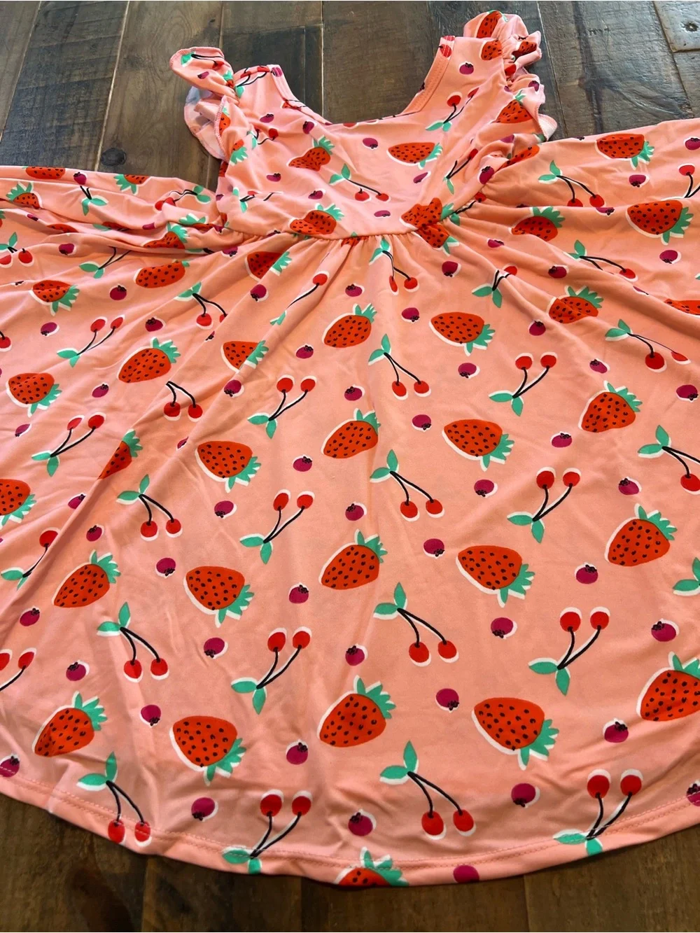 Dot Dot Smile size 3/4 girls Strawberry Empire Twirl Dress New